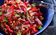 рецепт Тбилиси салат с говядиной и фасолью