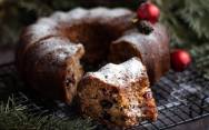 рецепт Рождественский кекс с сухофруктами вымоченными в коньяке