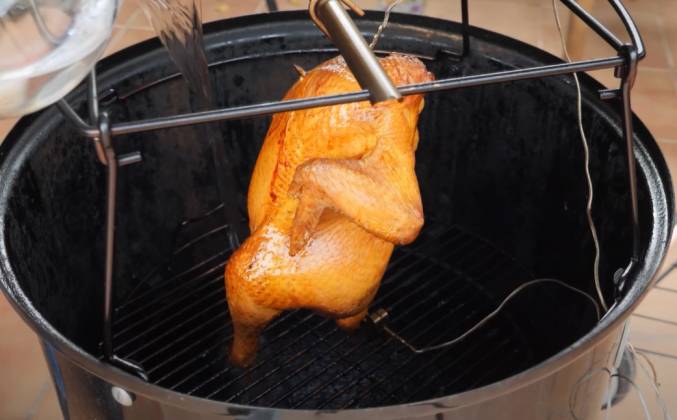 Курица горячего копчения в коптильне рецепт с фото пошагово