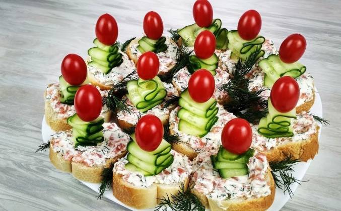 Бутерброды с красной рыбой и творожным сыром на праздничный стол рецепт с  фото пошагово