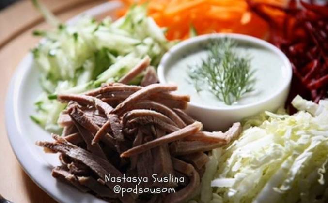 Как приготовить Козел в огороде салат классический рецепт пошагово