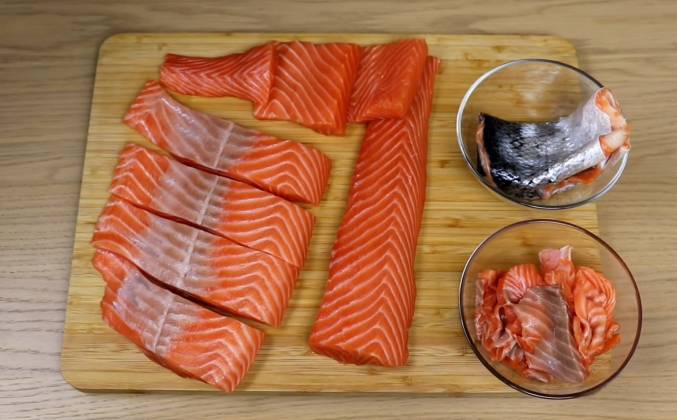 Как разделать лосося на филе рецепт