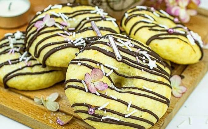 Творожные пончики в духовке быстро без дрожжей рецепт