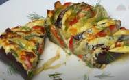 рецепт Запеченные баклажаны фаршированные овощами со сметаной