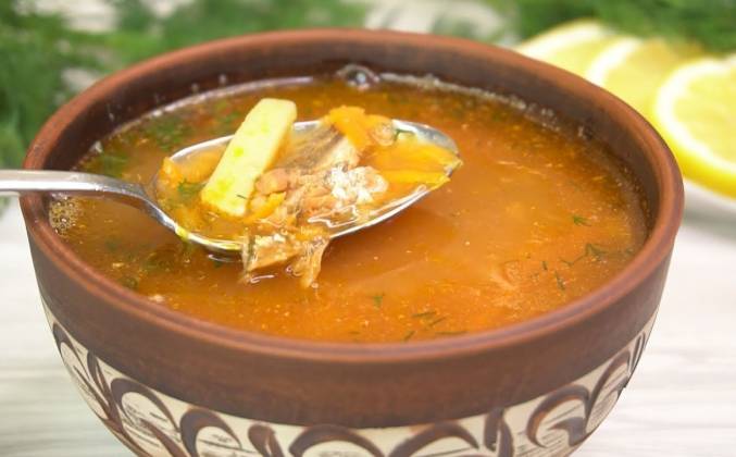 Рыбный суп из консервов иваси — рецепт с фото пошагово