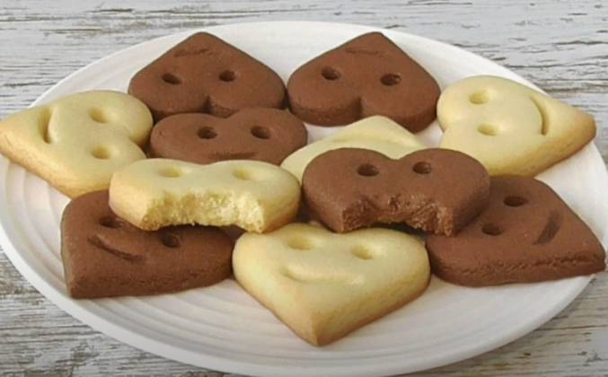Песочное печенье на день святого валентина сливочное и шоколадное рецепт