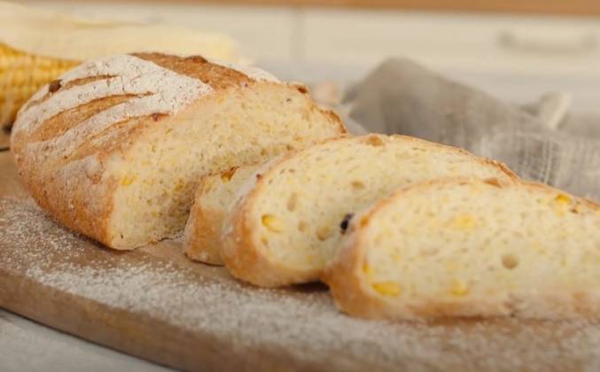 Пшенично кукурузный хлеб в духовке рецепт