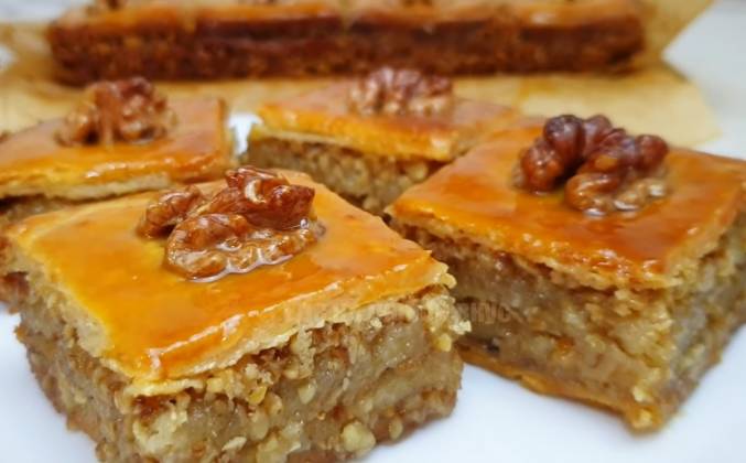 Пахлава в домашних условиях: рецепт нежной восточной сладости с орехами и медом