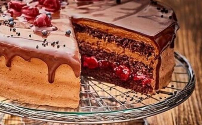 Шоколадный торт с вишней рецепт – Европейская кухня: Выпечка и десерты. «Еда»