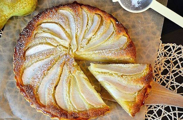Пирог тарт с грушами и франжипаном рецепт