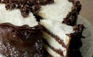 рецепт Шоколадно кокосовый торт с кокосовой стружкой