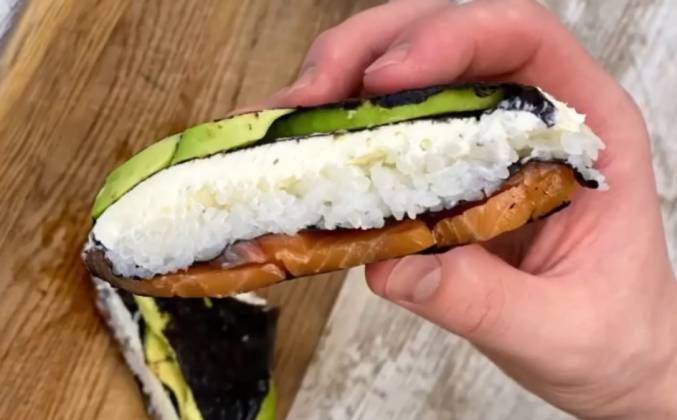 Суши сэндвич с лососем рецепт