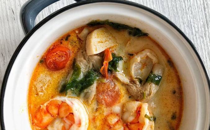 Кокосовый суп том ям с креветками рецепт
