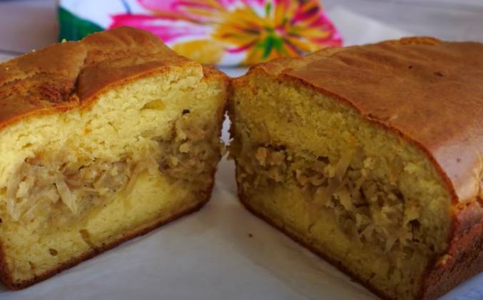 Вкуснейший пирог на кефире с капустой в духовке рецепт