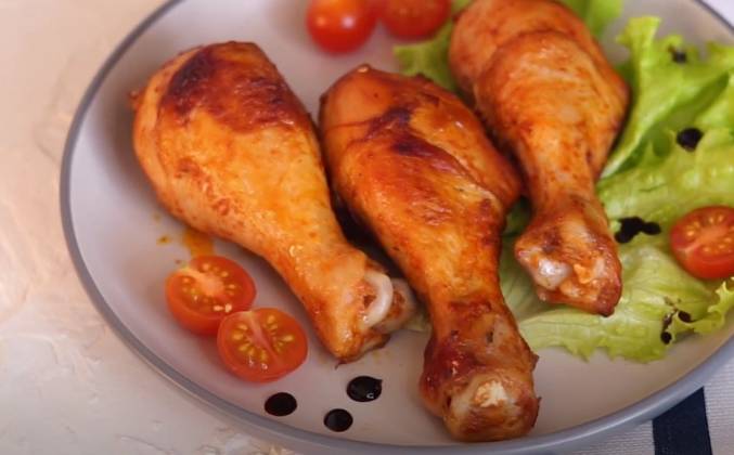 Румяная курица в маринаде из соевого соуса и кетчупа в духовке — рецепт с фото и видео
