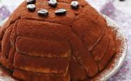 рецепт Торт Цукотто с печеньем, сливками, маскарпоне и кофе