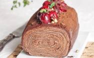 рецепт Шоколадный рулет из блинов