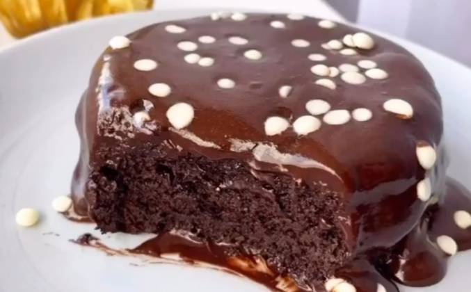 ПП шоколадное пирожное без муки с бананом рецепт