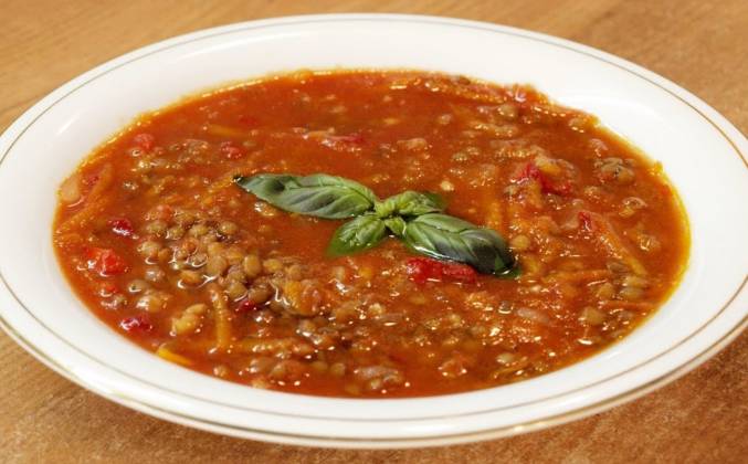 Как приготовить чечевичный суп с томатами рецепт