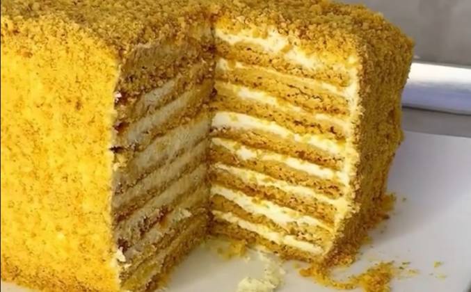 Торт Медовика без раскатки коржей самый простой рецепт