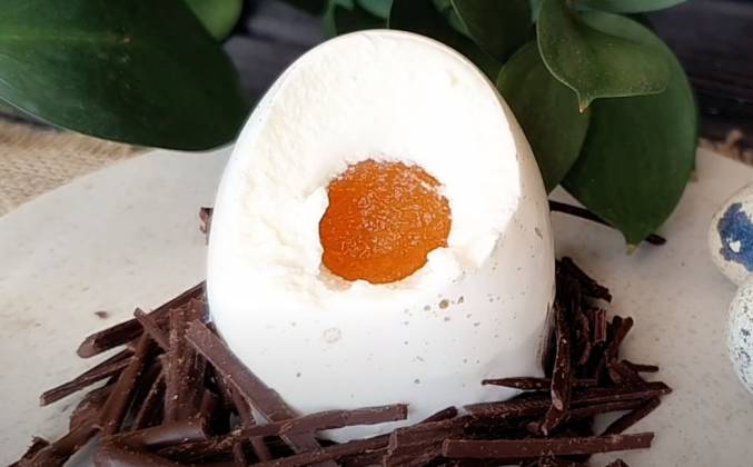 Муссовое пирожное яйцо на пасху рецепт