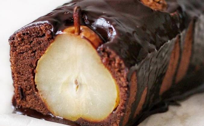 Шоколадный кекс с грушей рецепт