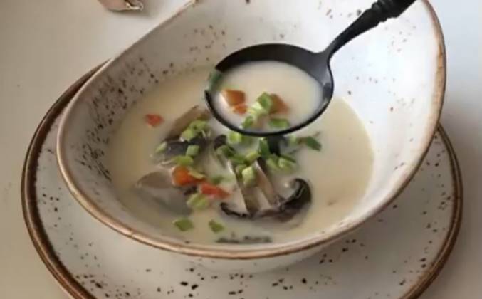 Сливочный суп с грибами рецепт