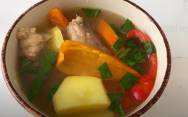рецепт Домашний суп шурпа в кастрюле из говядины
