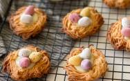 рецепт Пасхальное печенье гнезда с яйцами