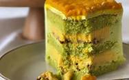 рецепт Фисташковый торт с манговым кремом