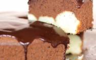 рецепт Шоколадный пирог с творожно-кокосовой начинкой