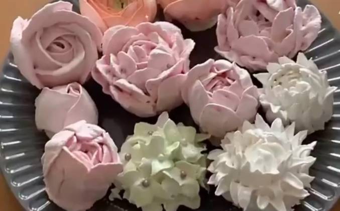 Видео Цветы из зефира заварного своими руками рецепт