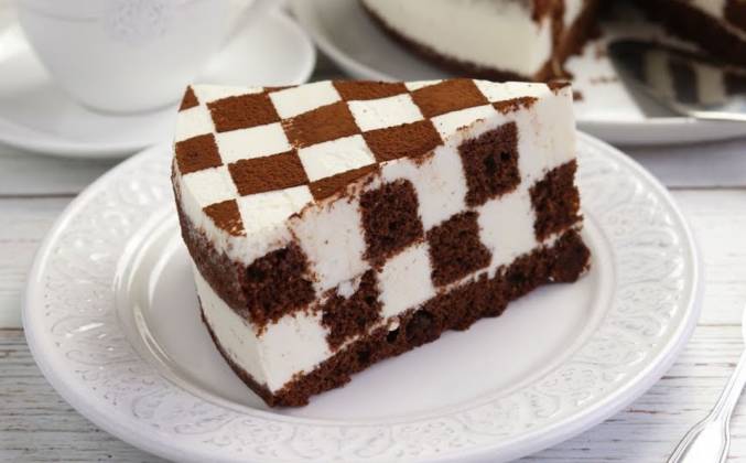 Шоколадный торт шахматная доска Ирины Хлебниковой рецепт