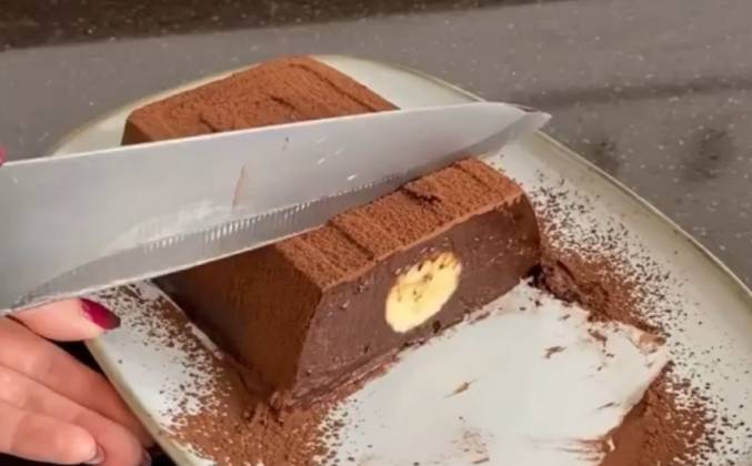 Шоколадный ПП десерт с бананом на желатине рецепт