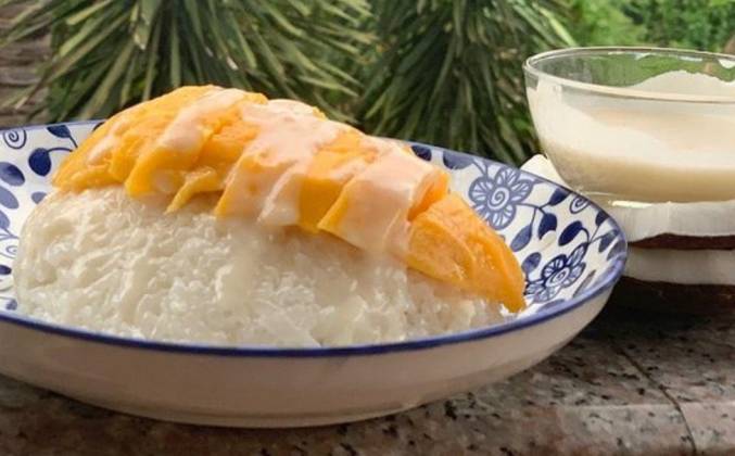 Десерт липкий рис с манго по тайски рецепт