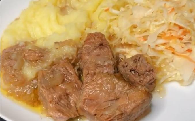 Мясо по кремлевски из говядины со сливочным маслом в казане рецепт с фото пошагово