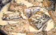 рецепт Жаренная скумбрия рыба со сливками на сковороде