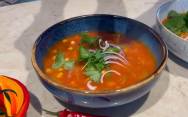 рецепт Мексиканский суп овощной с фасолью и кукурузой