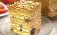 рецепт Заварной медовый торт Рыжик со сметанным кремом