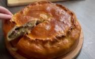 рецепт Мясной пирог с картошкой из дрожжевого теста
