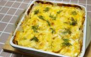 рецепт Запеканка с курицей и картошкой в духовке