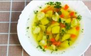 рецепт Суп с цветной капустой и зеленым горошком