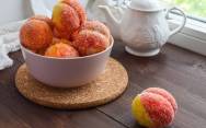 рецепт Домашнее пирожное персик классическое