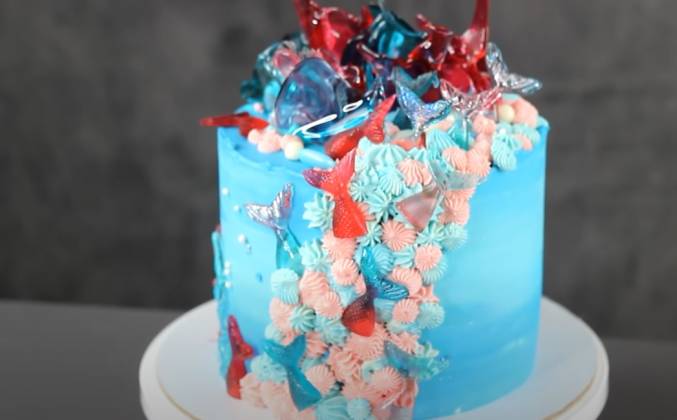 Декор торта Море своими руками рецепт