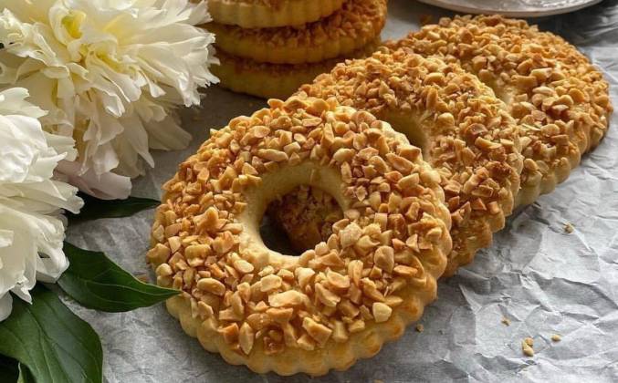 Печенье песочные кольца с орехами по госту рецепт