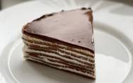 рецепт Шоколадный блинный торт