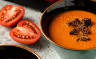 рецепт Суп с болгарским перцем, помидорами и луком