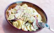 рецепт Вкусный салат из редиски и зеленого лука