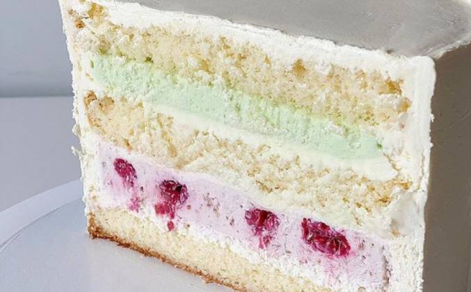 Видео Мятный торт пломбир с малиной рецепт