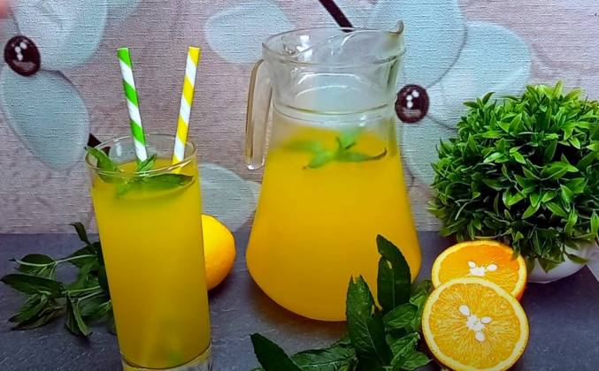 Турецкий лимонад на 3 литра из лимона и апельсина рецепт